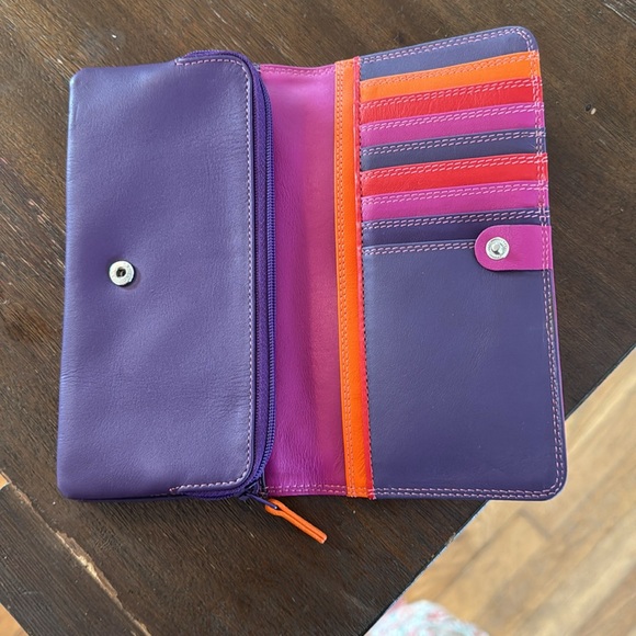 Matinee-style wallet from Mywalit. Genuine Italian leather. Super soft - Picture 1 of 5